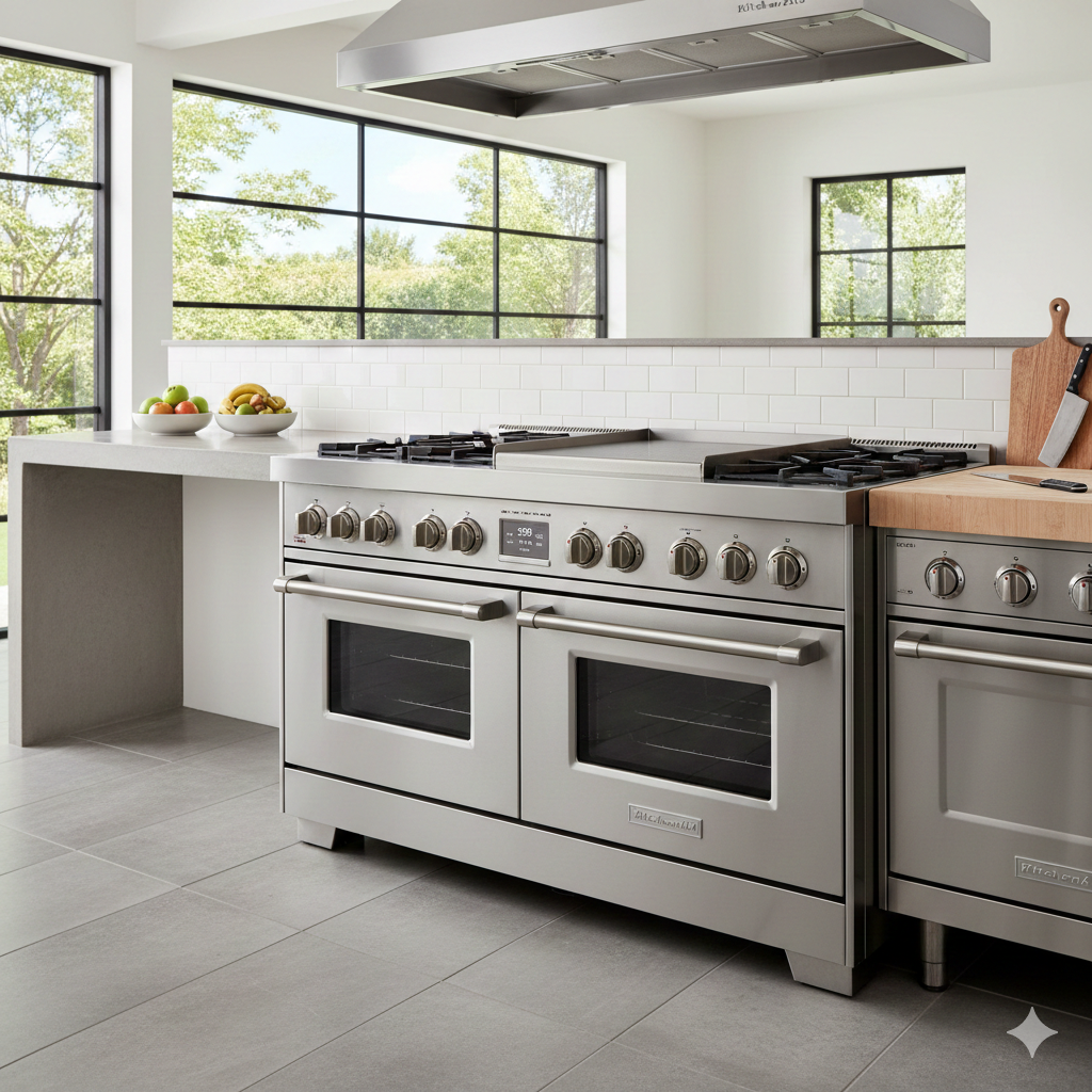 Wolf 48 Dual Fuel Range with Griddle